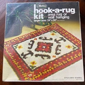 NEW Vintage Malina Hook-a-Rug Istanbul Latch Hook Kit
